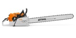 Pilarka MS 881 Stihl prowadnica o długości 90 cm 1,6 Duromatic oraz łańcuch Rapid Super o skoku 0,404 ”. najmocniejsza, ułatwiony rozruch