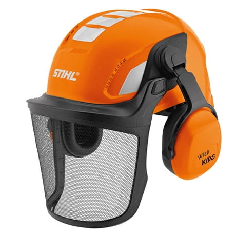 Hełm, kask zabawka Stihl. 