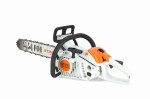  Pilarka Stihl MS 194 C-E łańcuchowa STIHL prowadnica prowadnica35 cm. lekka piła do prac rzemieślniczych, pielęgnacji drzew, trzebieży i przygotowywania drewna opałowego.