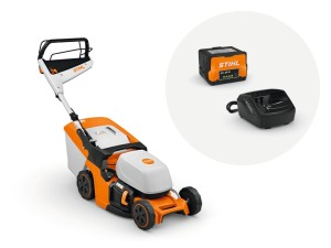 RMA 443 V nowość z panelem sterowania Kosiarka  akumulatorowa Stihl szerokość koszenia 41cm zestaw 2 x  AK 30 AL 101 (1)