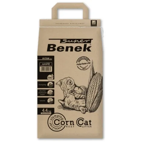 Super Benek Corn Cat Ultra, żwirek kukurydziany, żwirek roślinny dla kota, żwirek do toalety, Benek 7L, eko żwirek dla kota