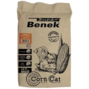 Super Benek Corn Cat Ultra Naturalny 25L – Zbrylający Żwirek Kukurydziany (1)