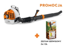 Dmuchawa BR 450 do liści i skoszonej trawy, bardzo mocny silnik, zupełnie nie odczywalne drgania silnika 